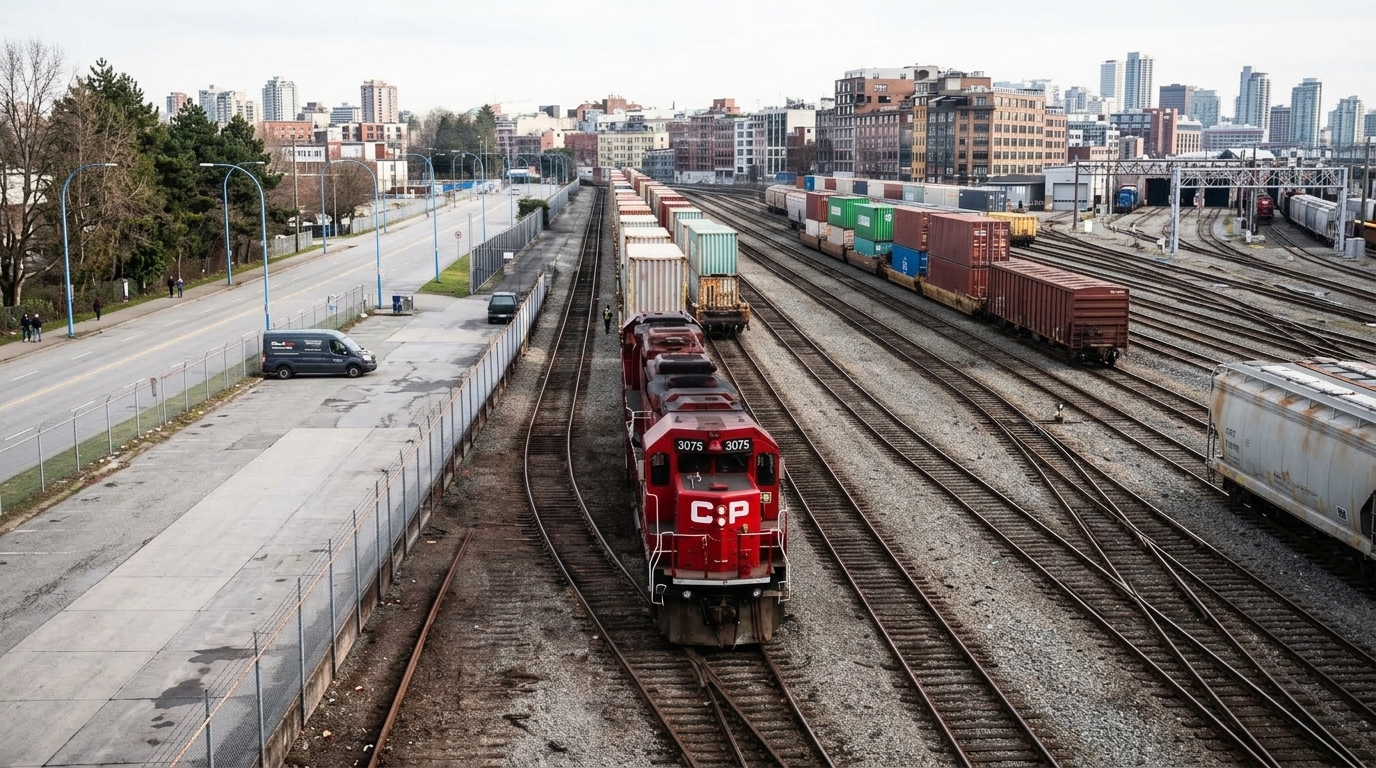 Rail and intermodal freight terminal